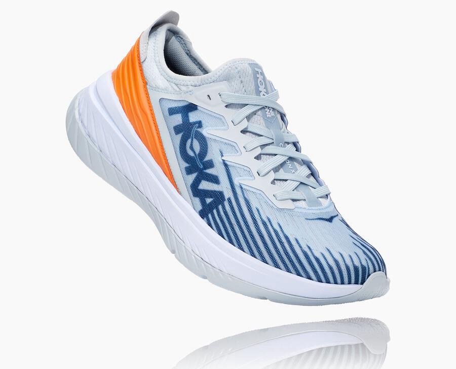 Hoka One One Carbon X-Spe Löparskor Herr - Vita/Blå - THIAO-0947